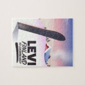 Levi Finland Snowboarding travel poster Puzzle (Horizontal)