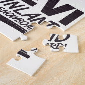 Levi Finland Snowboarding travel poster Puzzle (Seite)