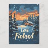 Levi Finland Vintag Art Postkarte (Vorderseite)
