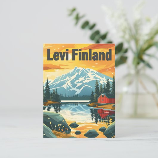 Levi Finnland Postkarte (Stehend Vorderseite)