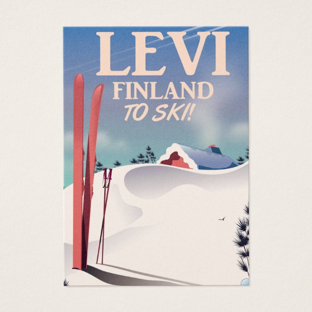 Levi, Finnland - Skiposter (Vorderseite)
