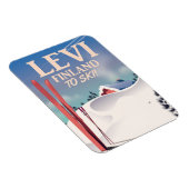 Levi, Finnland - Skiposter Magnet (Rechte Seite)