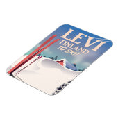 Levi, Finnland - Skiposter Magnet (Linke Seite)