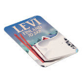 Levi, Finnland - Skiposter Magnet (Rechte Seite)