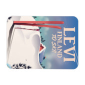 Levi, Finnland - Skiposter Magnet (Horizontal)