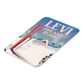 Levi, Finnland - Skiposter Magnet (Linke Seite)