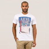Levi, Finnland - Skiposter T-Shirt (Vorne ganz)