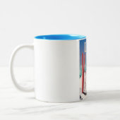 Levi, Finnland - Skiposter Zweifarbige Tasse (Links)