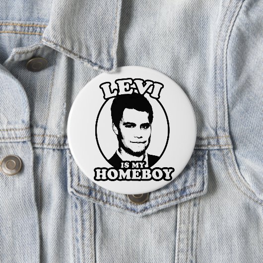 Levi ist mein Homeboy Button (Beispiel)