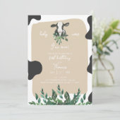 LEVI Kuh Einladung zum ersten Geburtstag (Stehend Vorderseite)