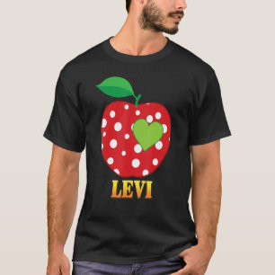 Levi Liebe School Zurück zur Schule Junge Kind Sch T-Shirt