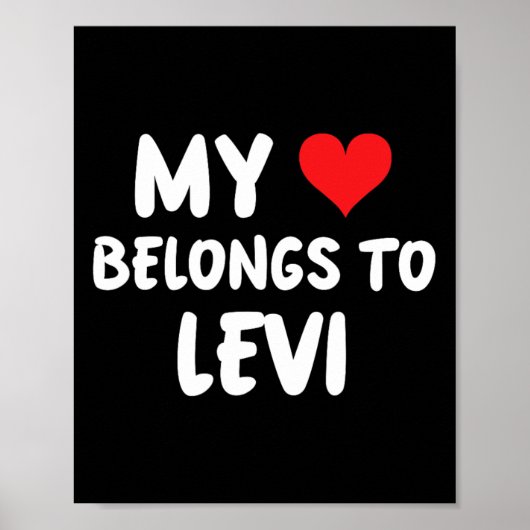 Levi - Mein Herz gehört Levi - Liebe Poster (Vorne)