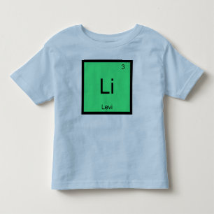 Levi Name Chemie Element Periodensystem Kleinkind T-shirt