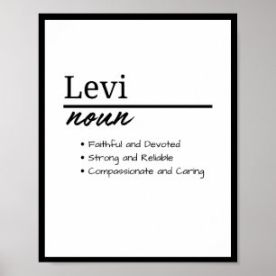 Levi, Personalisierter Name des Jungen Poster