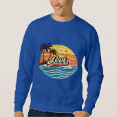 Levi Retro Sunset Name Design Sweatshirt (Vorderseite)