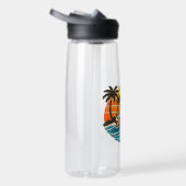 Levi Retro Sunset Name Design Trinkflasche (Rechts)
