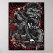 Levi vs Beast titan Poster (Vorne)