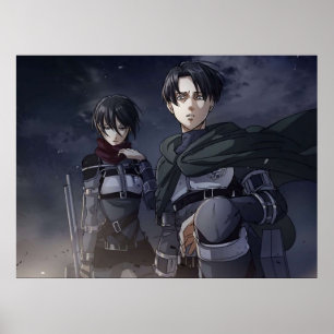 Levi x Mikasa Poster