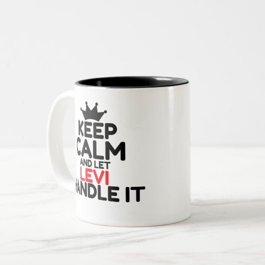 LEVI ZWEIFARBIGE TASSE (Vorderseite Links)