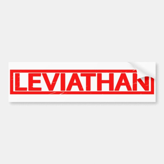 Leviathan-Briefmarke Autoaufkleber (Vorne)
