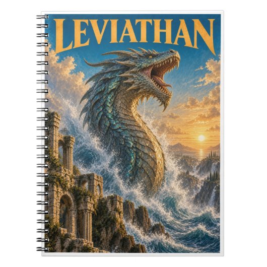 Leviathan, Gothic Fantasy Monster Notizblock (Vorderseite)