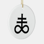 Leviathan-Kreuz Keramik Ornament (Rechts)