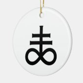 Leviathan-Kreuz Keramik Ornament (Links)