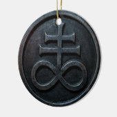 Leviathan-Kreuz Keramik Ornament (Links)