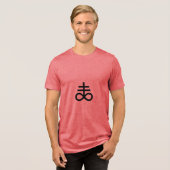 Leviathan-Kreuz Tri-Blend Shirt (Vorderseite voll)