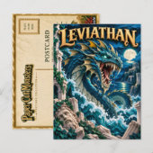 Leviathan, Paper Cut Monster Postkarte (Vorne/Hinten)