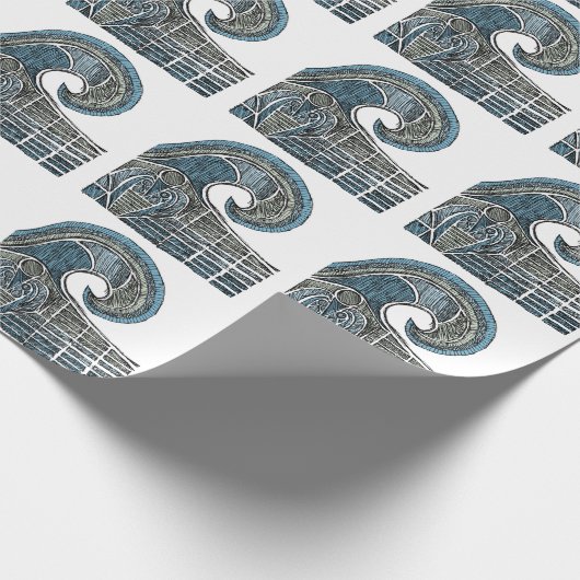 Leviathan-Skizze - Farbe Geschenkpapier (Ecke)