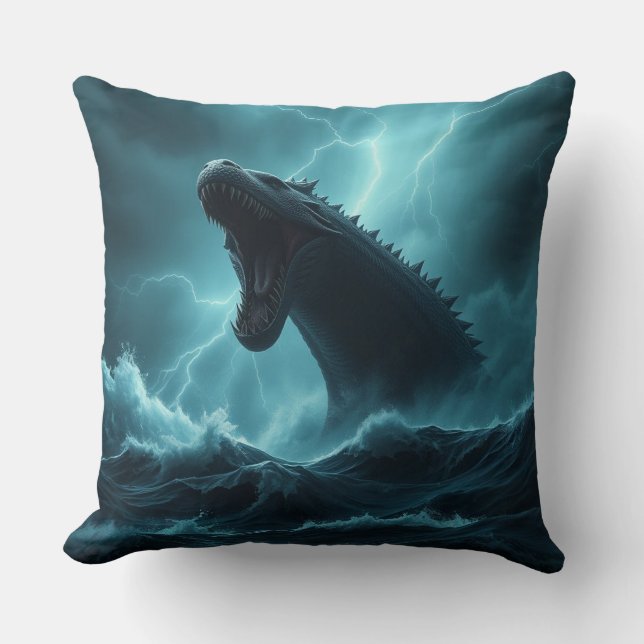 „Leviathan – Wächter der Tiefsee“   Kissen (Vorderseite)