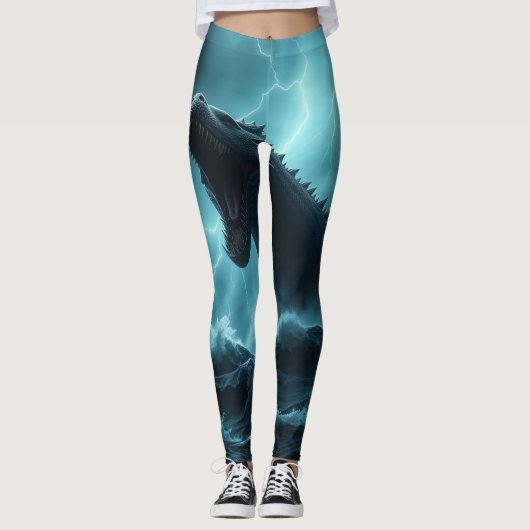 „Leviathan – Wächter der Tiefsee“ Leggings (Vorderseite)