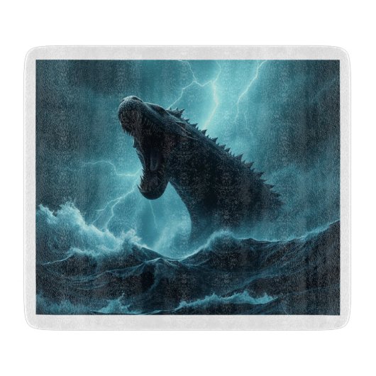 „Leviathan – Wächter der Tiefsee“   Schneidebrett (Vorderseite)