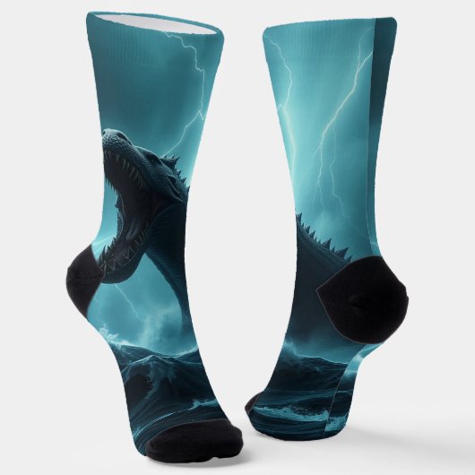 „Leviathan – Wächter der Tiefsee“ Socken (Gewinkelt)