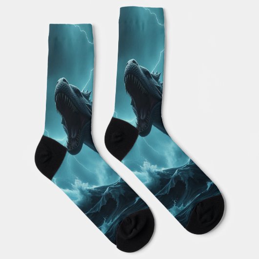 „Leviathan – Wächter der Tiefsee“ Socken (Rechts)