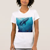 Leviathan's Flight to Freedom - Surreal Whale Art T-Shirt (Vorderseite)