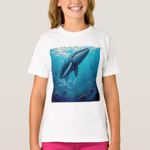 Leviathans Flug in die Freiheit – Surrealer Wal-Ku T-Shirt