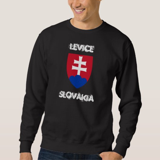 Levice, Slowakei mit Wappen Sweatshirt (Vorderseite)