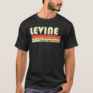 Levine Nachname Retro Vintage 80er 90er Geburtstag T-Shirt