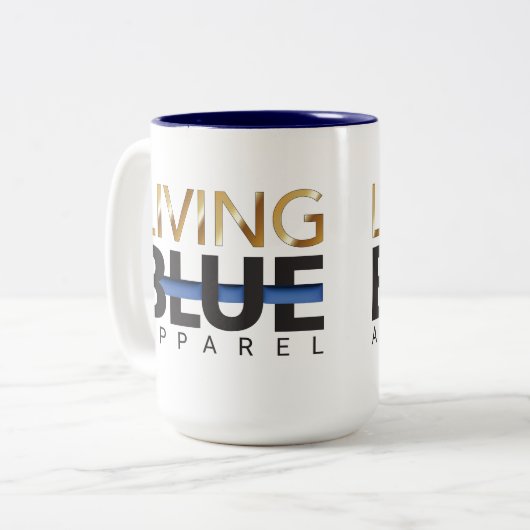 Leving Blue Apparel Tasse (Vorderseite Links)
