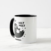 Levitating Holy Mole Mug – Cute Floating Animal  Tasse (Vorderseite Links)