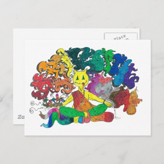 Levitation Postkarte (Vorne/Hinten)