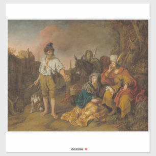 Levite und sein Konkubin in Gibeah, Altes Testamen Aufkleber