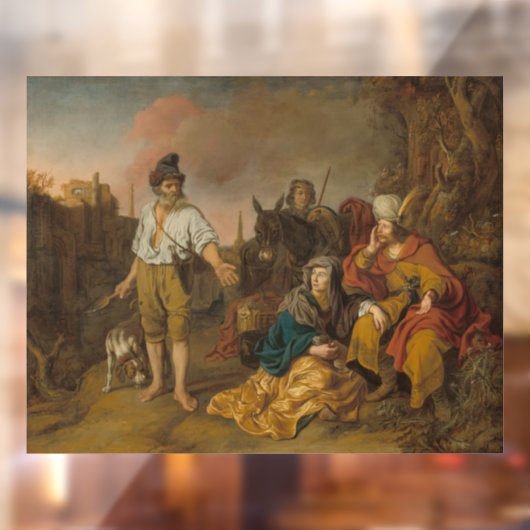 Levite und sein Konkubin in Gibeah, Altes Testamen Fensteraufkleber (Blatt 2)