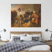 Levite und sein Konkubin in Gibeah, Altes Testamen Leinwanddruck (Insitu (Schlafzimmer))