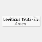 Leviticus 19:33 - 35 autoaufkleber (Vorne)