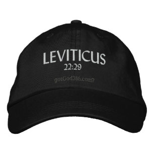 LEVITICUS gotGod316.com 22:29 Bestickte Baseballkappe