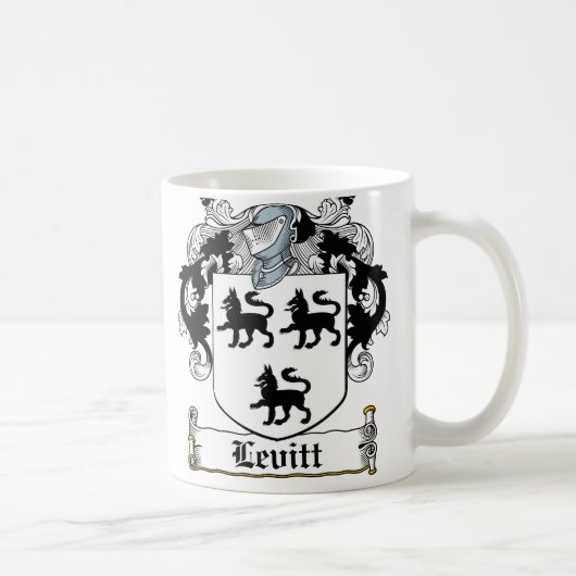 Levitt Familienwappen Kaffeetasse (Rechts)