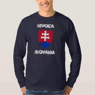 Levoca, Slowakei mit Wappen T-Shirt